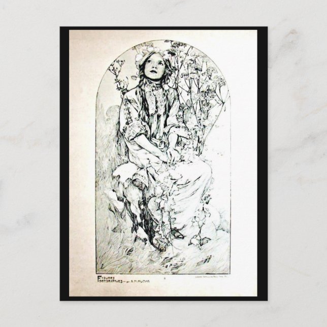 Postcard-Classic/Vintage-Alphonse Mucha 76 Postcard (Front)