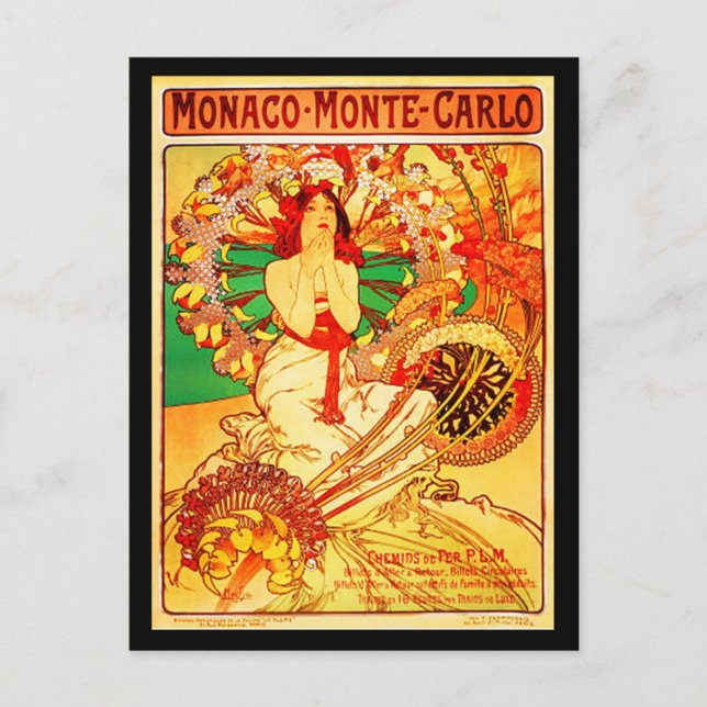 Postcard-Classic/Vintage Art-Mucha 15 Postcard (Front)