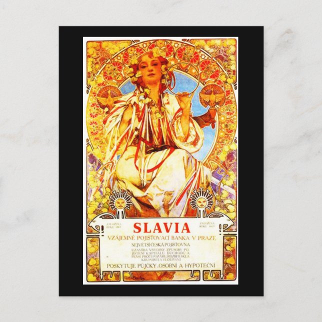Postcard-Classic/Vintage Art-Mucha 18 Postcard (Front)