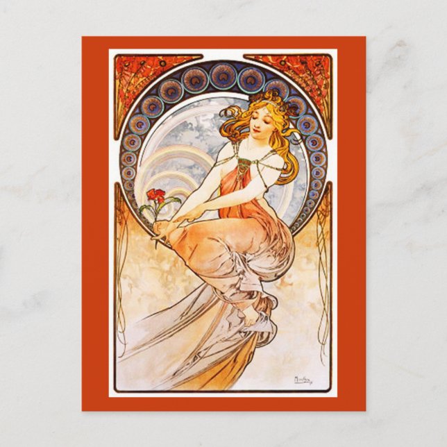 Postcard-Classic/Vintage Art-Mucha 20 Postcard (Front)