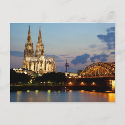 Postcard Cologne Cathedral Germany