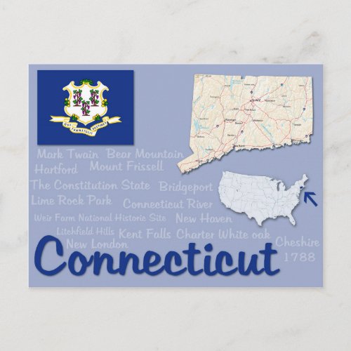 Postcard Connecticut