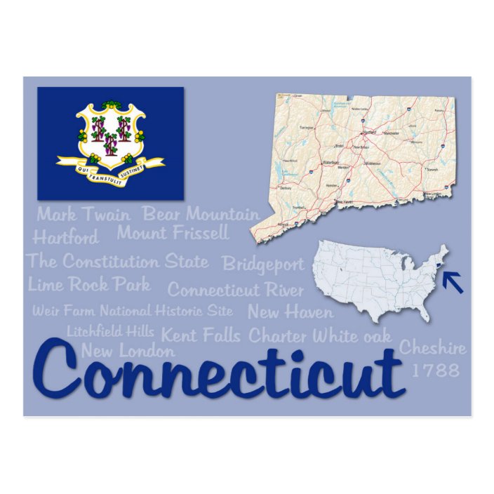 Postcard "Connecticut"