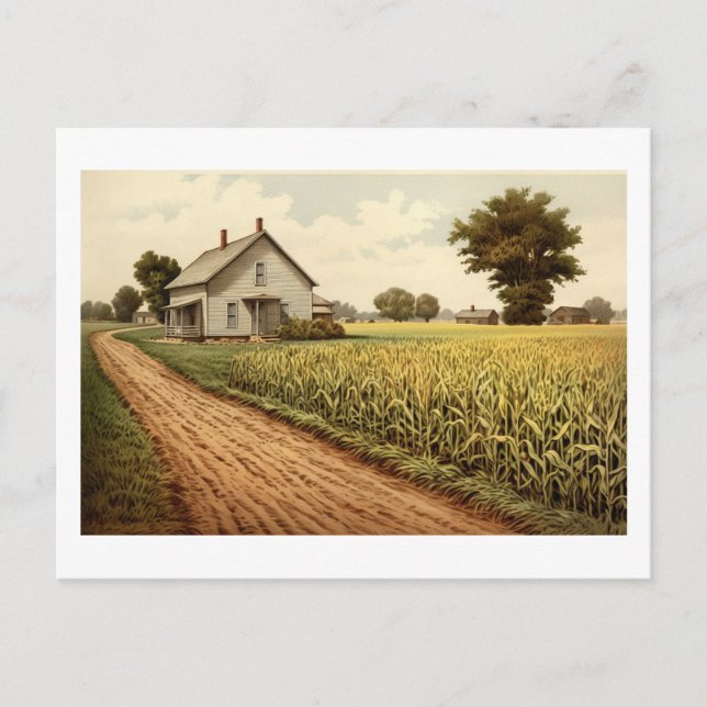 Postcard - Cornfield Farmhouse (Front)