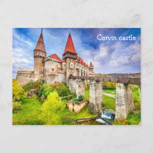 Postcard Corvin castle