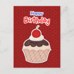 Postcard - Cupcake - Happy Birthday at Zazzle