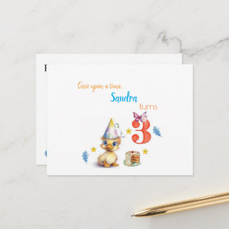 Postcard Cute Chick Cake
