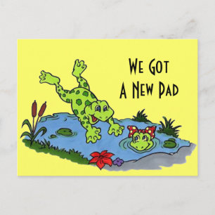 Postcard Cute We've Moved New Address Pad Frogs PC