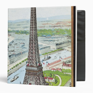 Postcard depicting the Eiffel Tower Binder