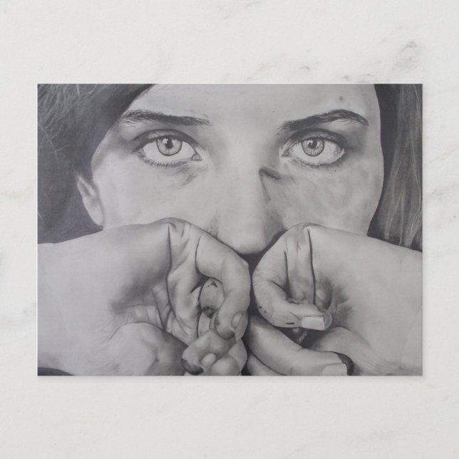 Postcard design - Moribund child (Front)