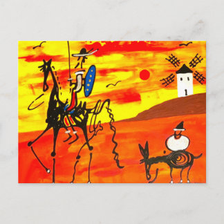 Postcard Don Quixote 4.25" x 5.6"