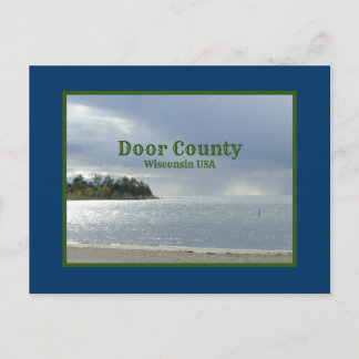 POSTCARD, DOOR COUNTY, WISCONSIN/SHIMMERY SILVERY POSTCARD