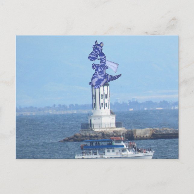 Postcard - Dragon on LA Harbor Light (Front)