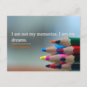 Postcard - Dreams & Memories Inspirational Quote