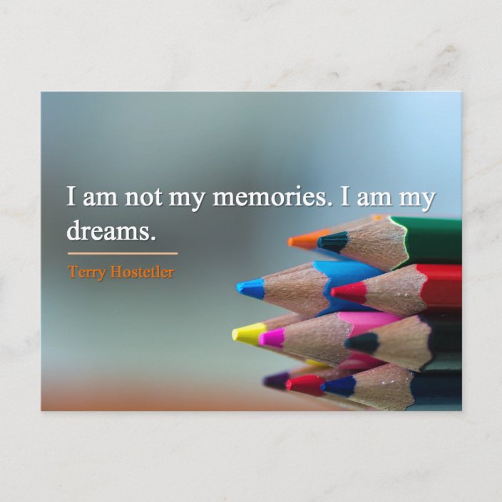 Postcard Dreams & Memories Inspirational Quote