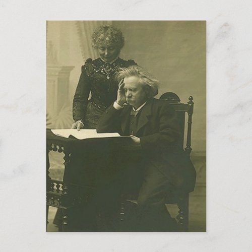 Postcard Edvard Grieg  Nina Hagerup Circa 1900