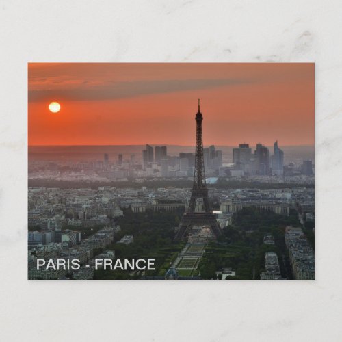 postcard Eiffel Tower Paris France