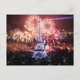 Postcard Eiffel Tower, Paris France