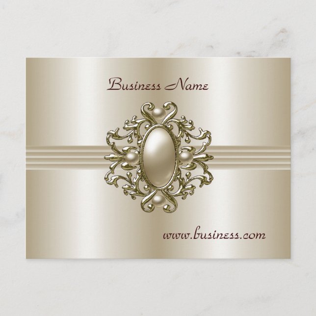 Postcard Elegant Pearl Gem (Front)