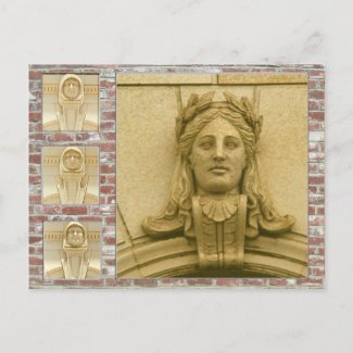 Postcard – Faces on Buildings