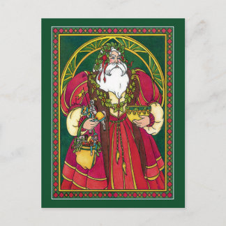 Postcard: Father Christmas - Santa - Solstice Holiday Postcard