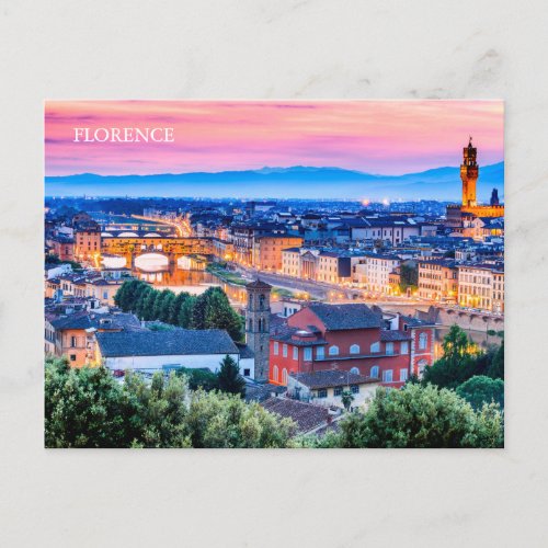 POSTCARD Florence Italy