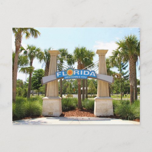 Postcard Florida Welcomes You Postcard