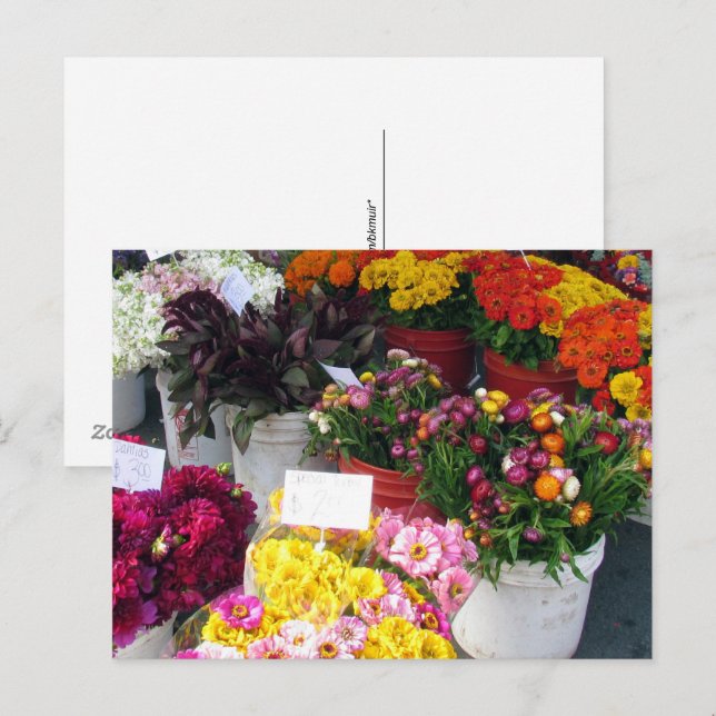 Postcard – Flower Market (Front/Back)