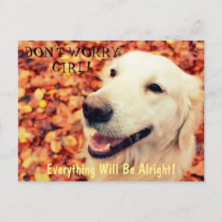 Postcard for dogs lovers with text and photo