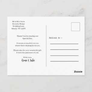 postcard for family and friend