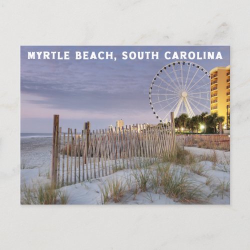 postcard for myrtle beach in south carolina