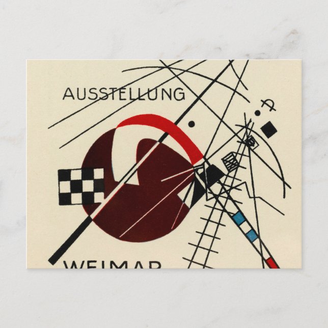 Postcard for the Bauhaus Exhibition by Kandinsky (Front)