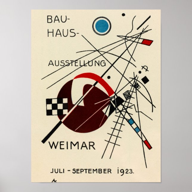 Postcard for the Bauhaus Exhibition by Kandinsky Poster (Front)