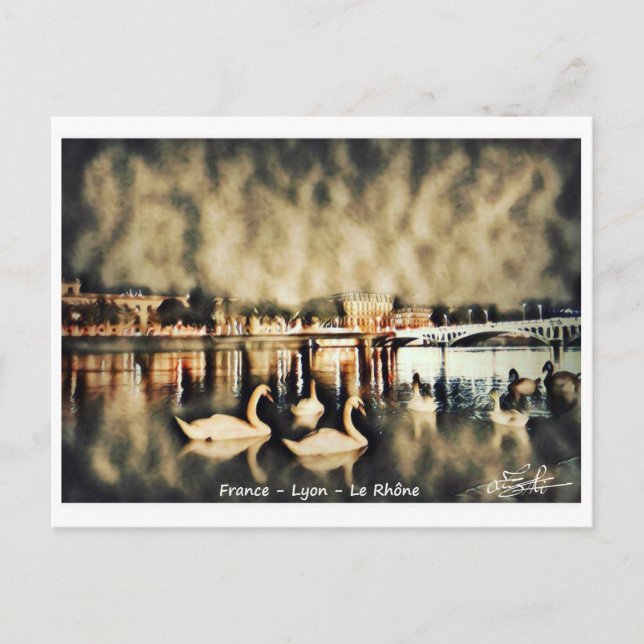 Postcard France - Lyon - Le Rhône (Front)