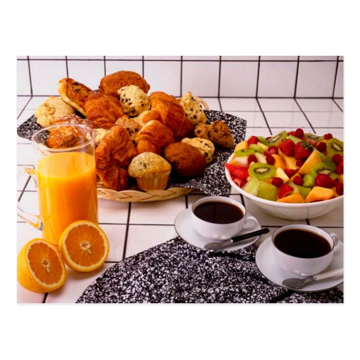 POSTCARD FRESH BREAKFAST SPREAD