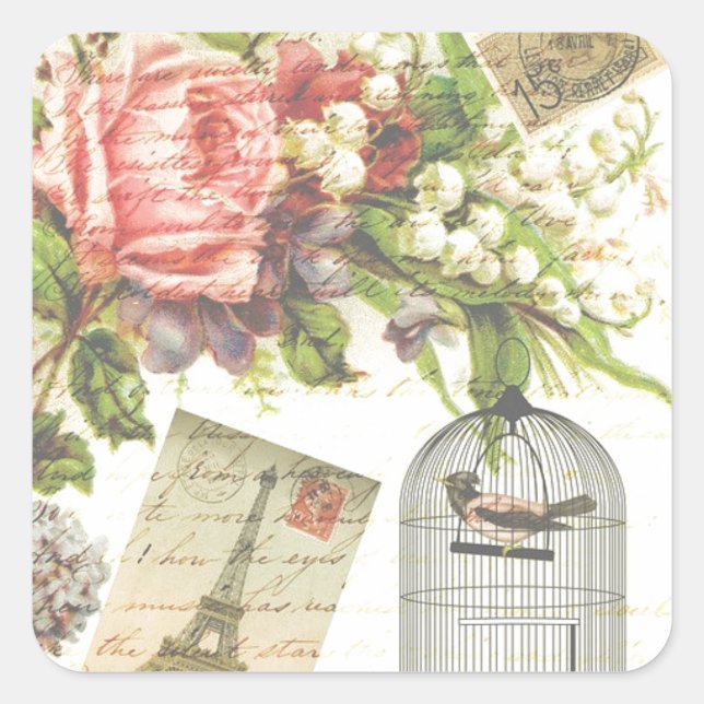 Postcard From France Sticker (Front)