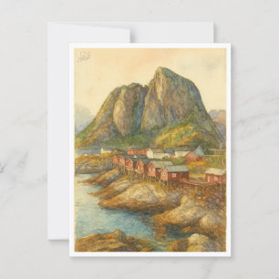 Postcard from Hamnøy, Lofoten Islands, Norway 
