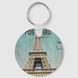 Postcard From Paris EIffel Tower Keychain