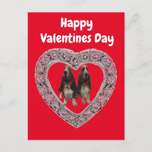 Postcard German Happy Valentines Day (Front)