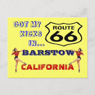 Postcard Get Your Kicks On Route 66 - Road Trip PC