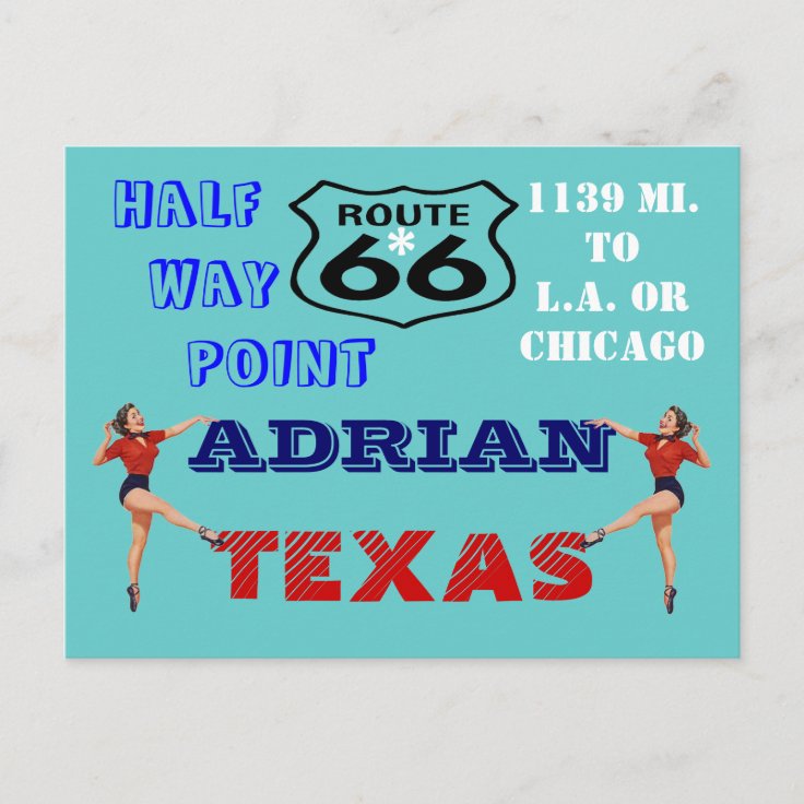 Postcard Get Your Kicks On Route 66 - Road Trip PC | Zazzle