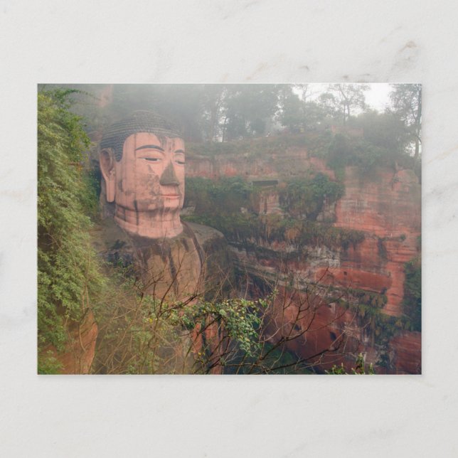 Postcard Giant Buddha in Leshan, Chengdu in China (Front)