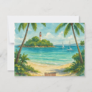 Postcard Gosier Islet – Guadeloupe