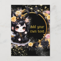 POSTCARD | Goth Girls Kawaii Chibi Cute Custom