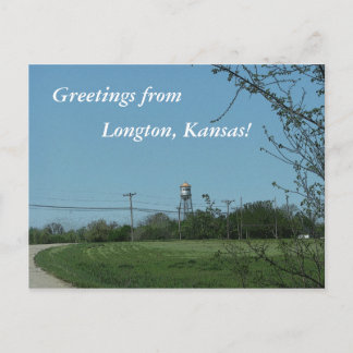 Postcard: Greetings from Longton, Kansas! Postcard