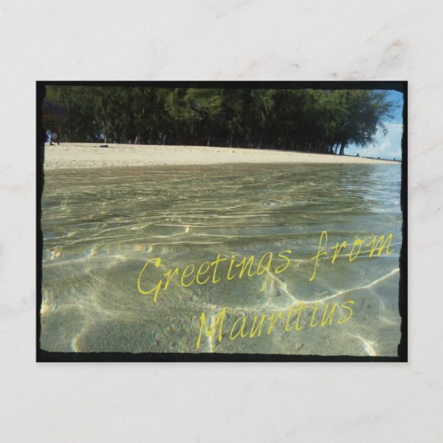 Postcard "Greetings from Mauritius" (Front)