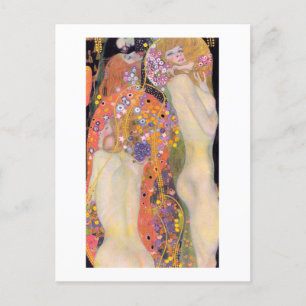 POSTCARD : GUSTAV KLIMT : WATER SERPENTS II