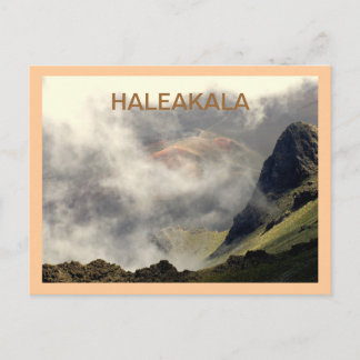 POSTCARD, "HALEAKALA RISING UP THROUGH THE CLOUDS" POSTCARD