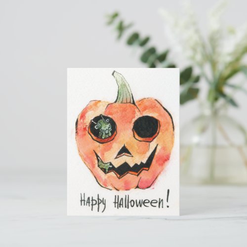 Postcard Halloween pumpkin Postcard