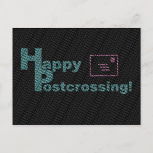 Postcard "Happy Postcrossing! Text Effect"